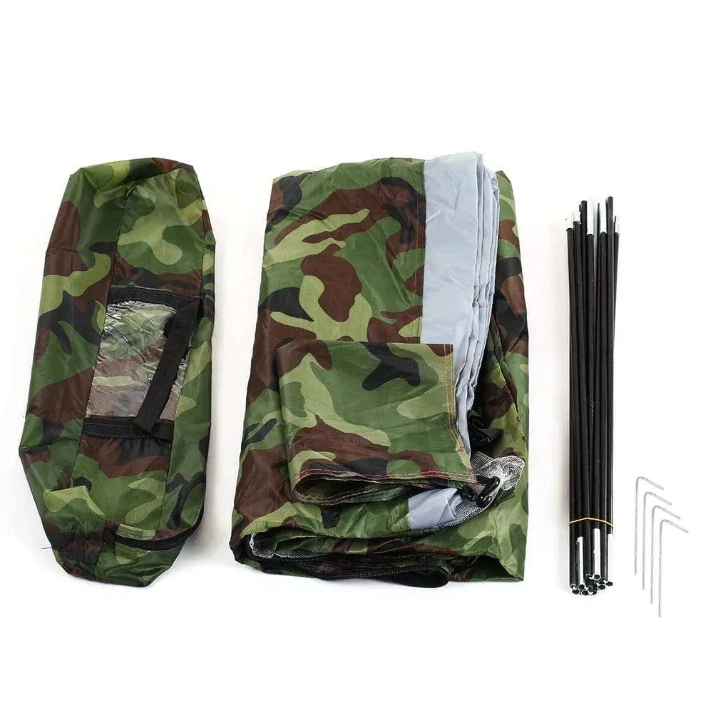 Portable Camouflage Camping Tent for 2 Person Single Layer Beach Tent Outdoor Ultralight Tents Outdoor Camping Equipment