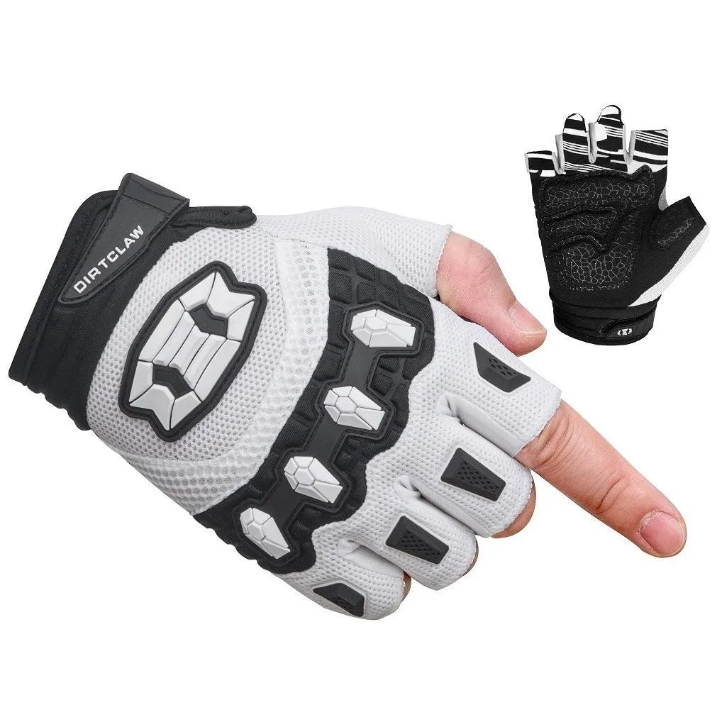 Seibertron Dirtclaw Anti-Slip Fingerless Gloves: Perfect for Off-Road, BMX, and Motocross Adventures