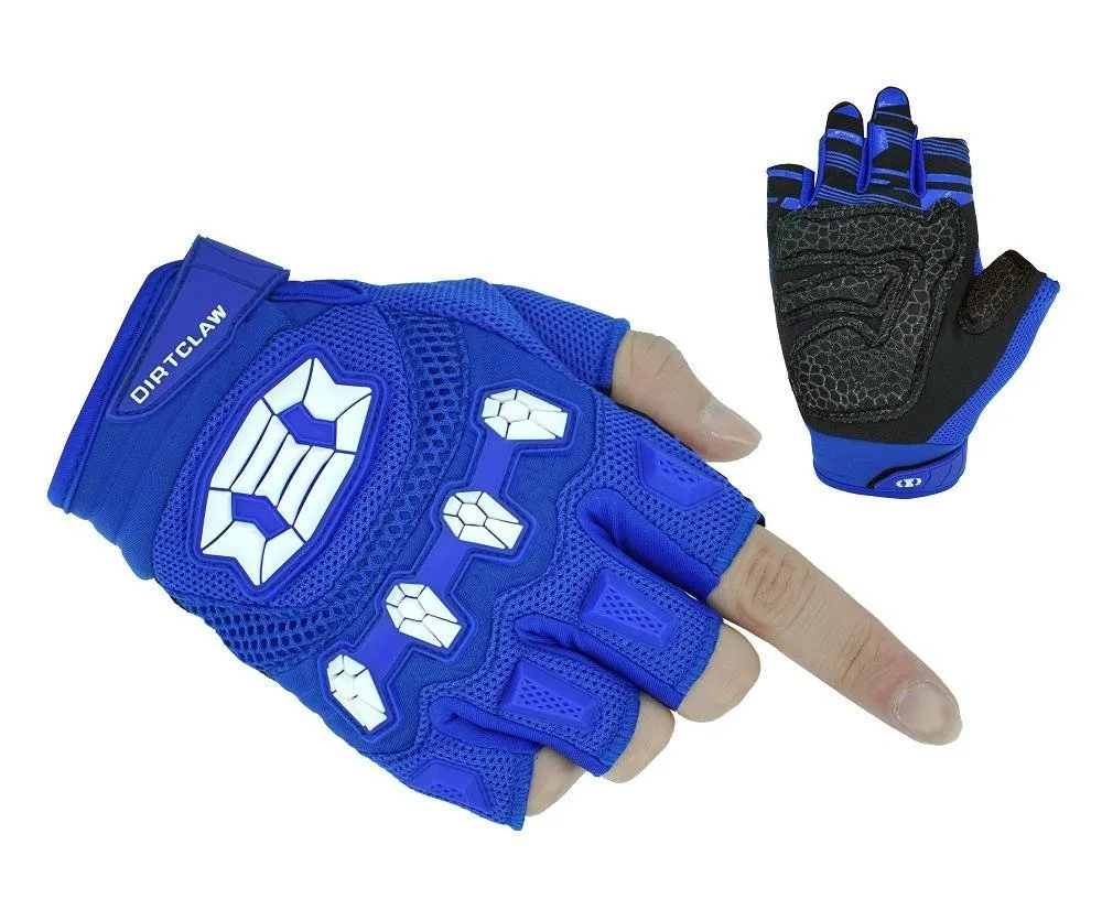 Seibertron Dirtclaw Anti-Slip Fingerless Gloves: Perfect for Off-Road, BMX, and Motocross Adventures