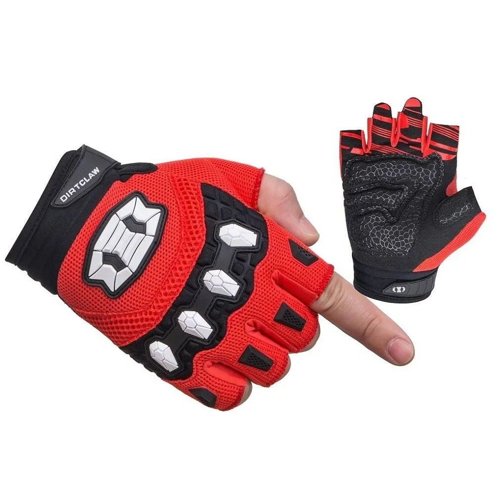 Seibertron Dirtclaw Anti-Slip Fingerless Gloves: Perfect for Off-Road, BMX, and Motocross Adventures