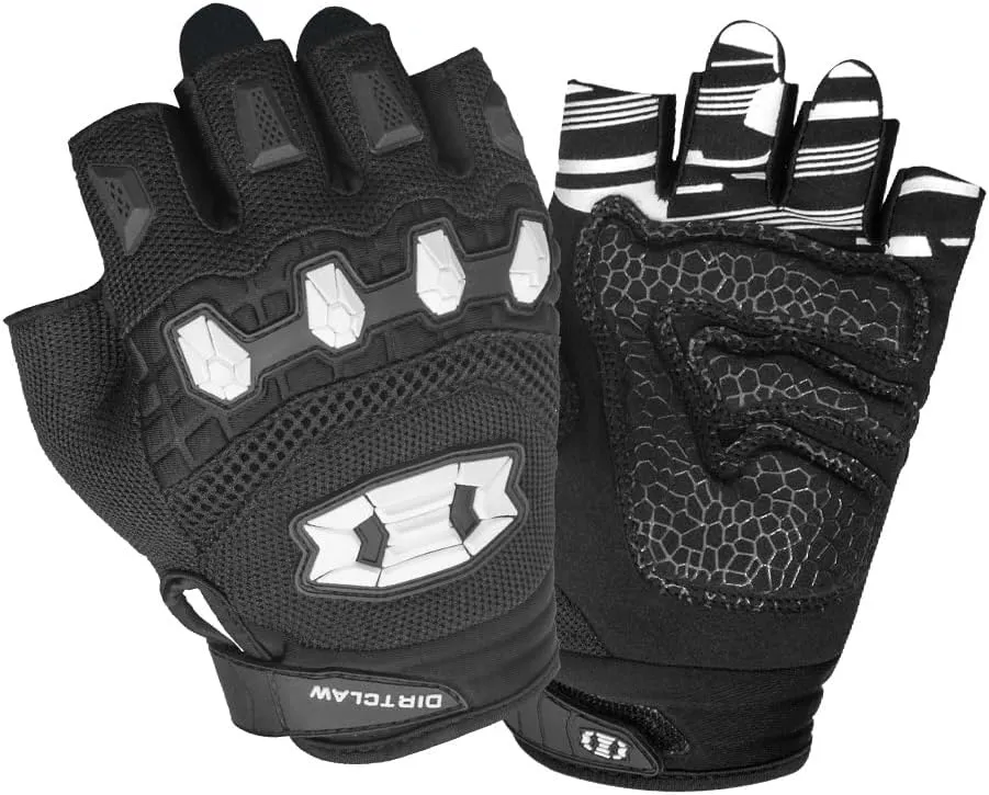 Seibertron Dirtclaw Anti-Slip Fingerless Gloves: Perfect for Off-Road, BMX, and Motocross Adventures