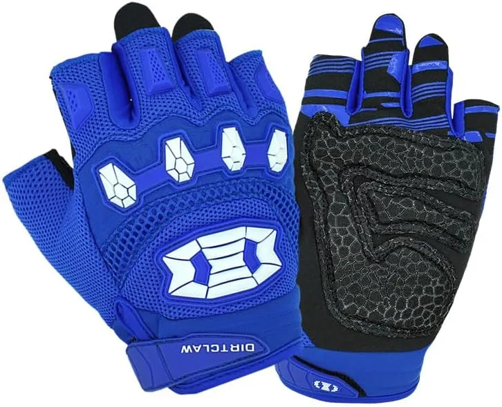 Seibertron Dirtclaw Anti-Slip Fingerless Gloves: Perfect for Off-Road, BMX, and Motocross Adventures