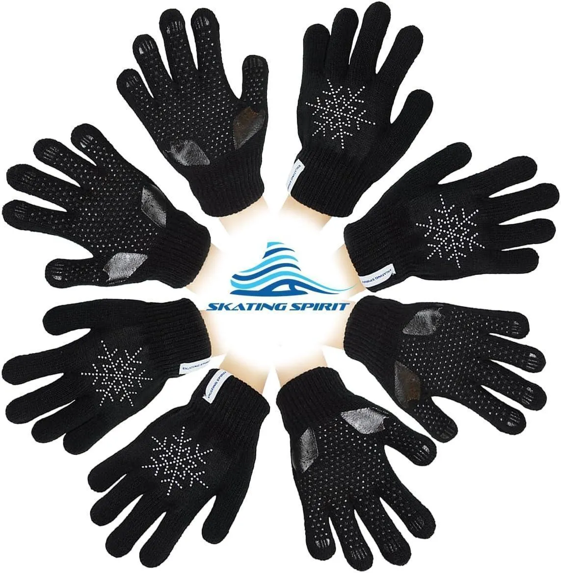 SkatingSpirit Gel Padded Ice Skating Gloves