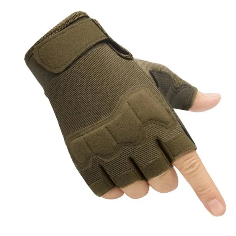 Sports Tactics Gloves Half Finger Men's and Women's Mountaineering Anti Slip Open Finger Parachute Gym Gloves