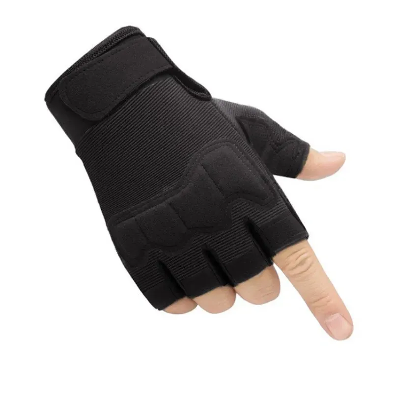 Sports Tactics Gloves Half Finger Men's and Women's Mountaineering Anti Slip Open Finger Parachute Gym Gloves