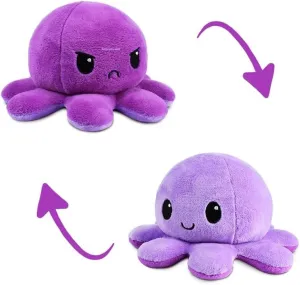 Storescent Reversible Octopus Soft Toys for Kids, Octopus Stuffed Animal Plush Soft Toys for Boys and Girls | Octopus Plushie Toy (Purple   Light Purple)