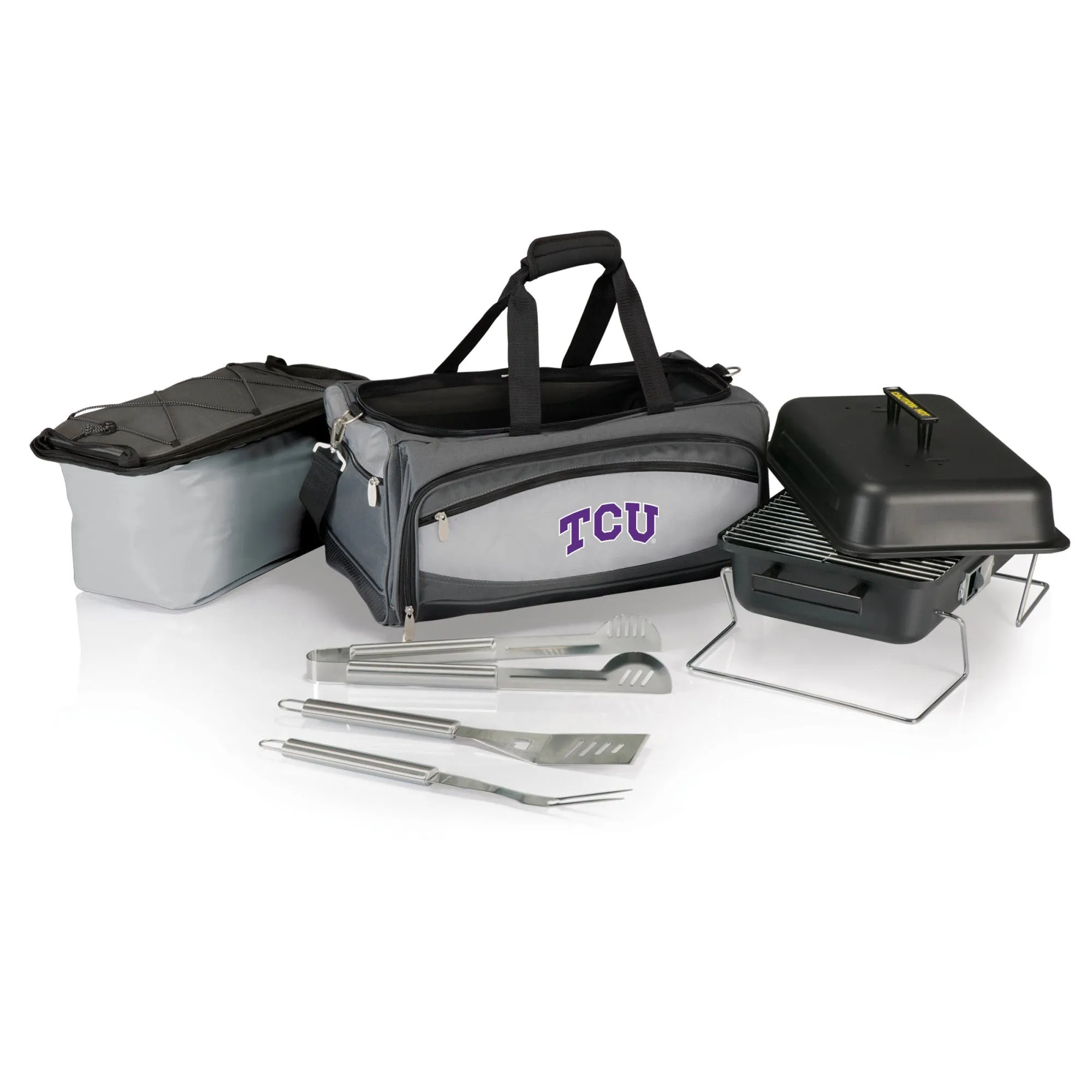 TCU Horned Frogs - Buccaneer Portable Charcoal Grill & Cooler Tote