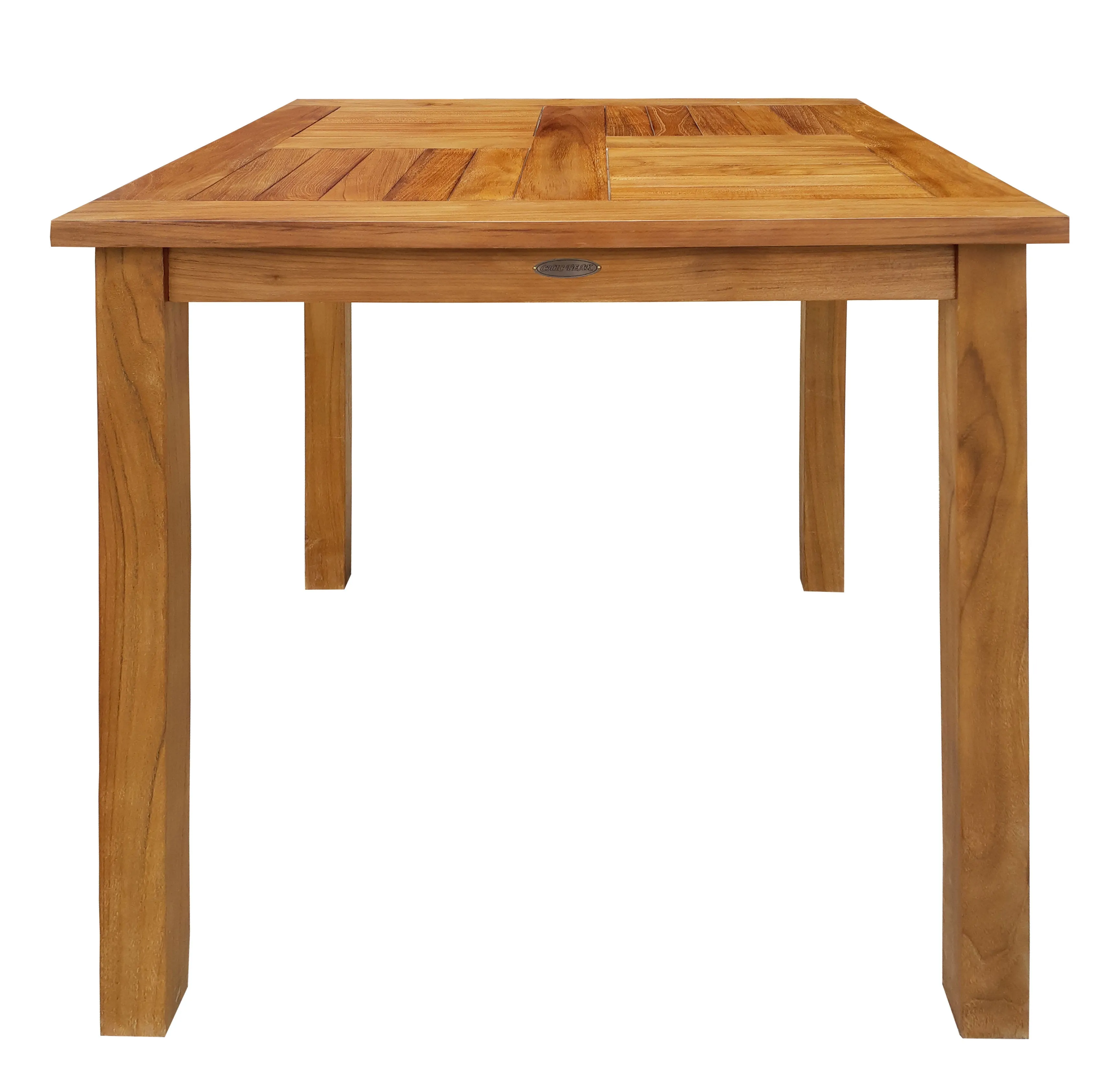 Teak Wood Seville Outdoor Patio Counter Height Bistro Table - 27 inch