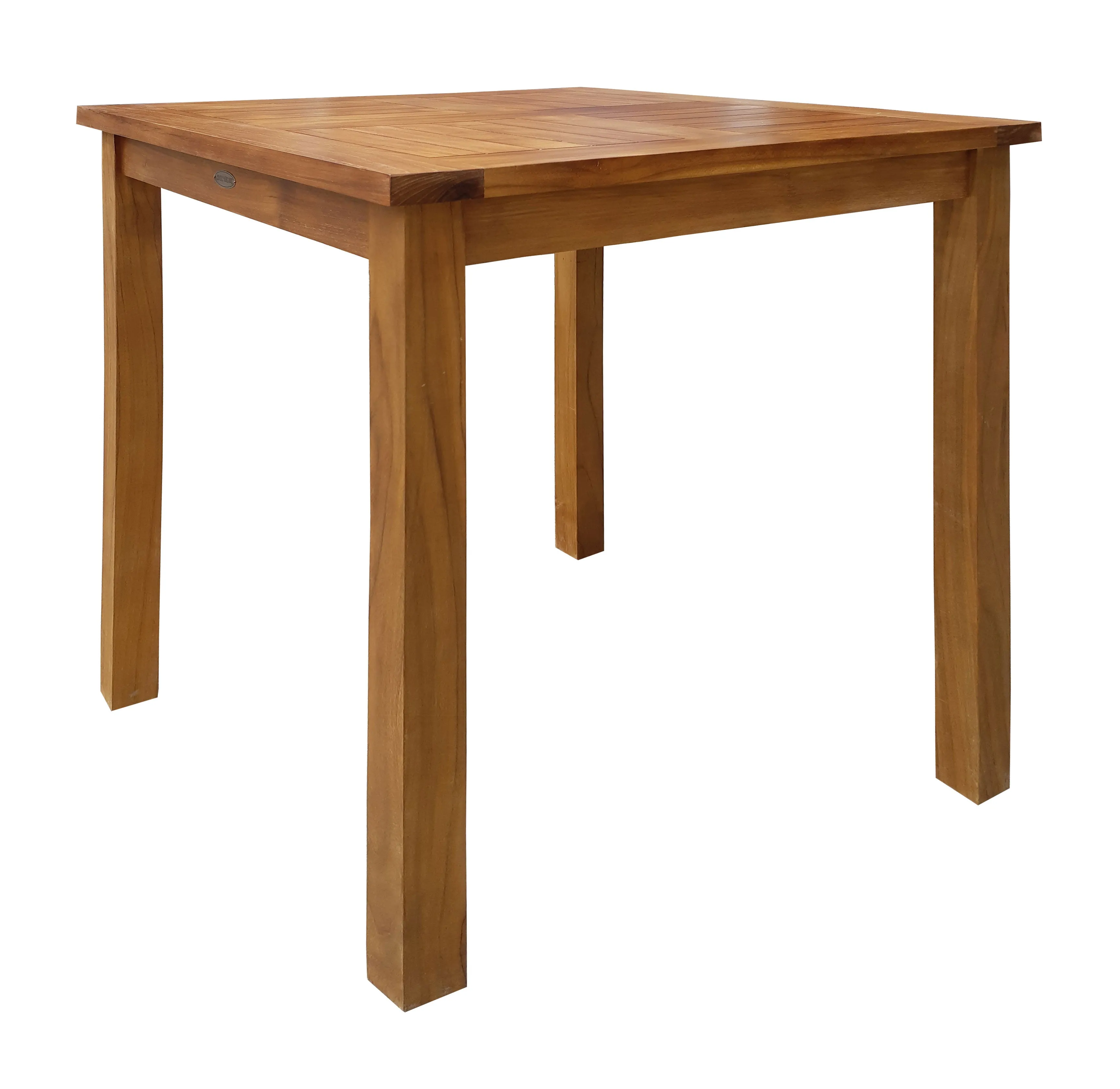 Teak Wood Seville Outdoor Patio Counter Height Bistro Table - 27 inch