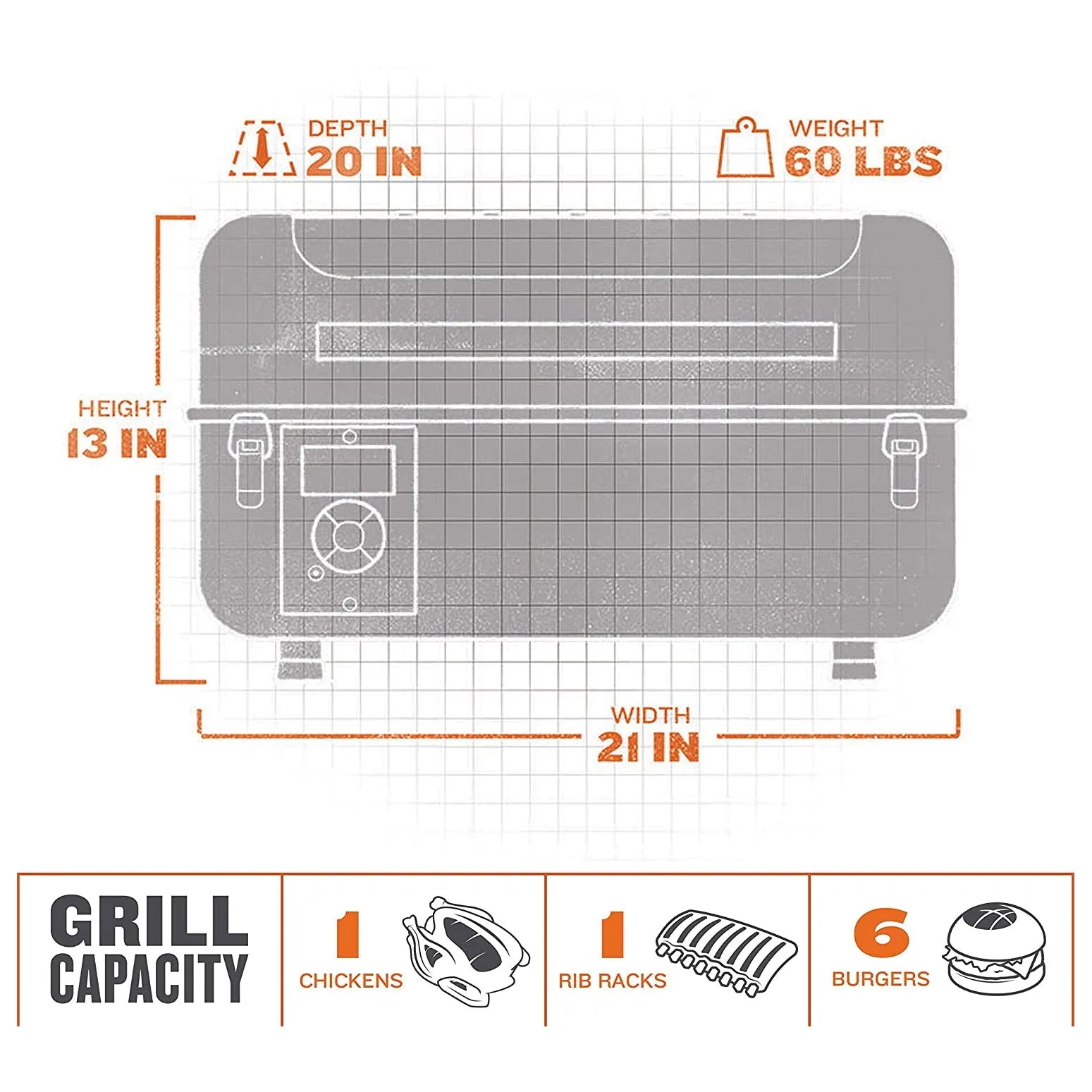 Traeger Ranger Pellet Grill and Smoker Black Portable TFT18KLD