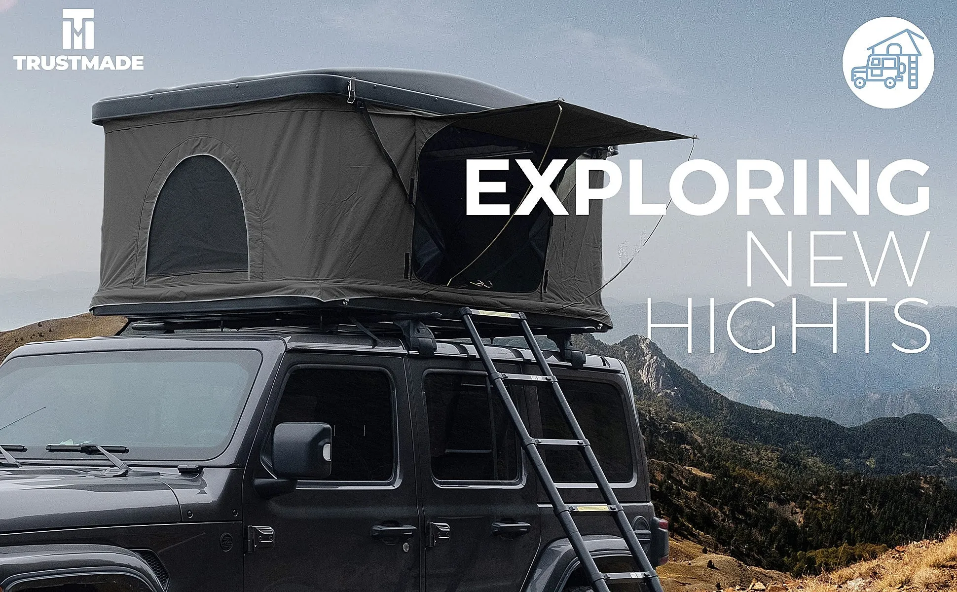 Trustmade Pop-Up Hard Shell Rooftop Tent